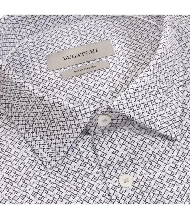 OoohCotton James Geometric Shirt - White