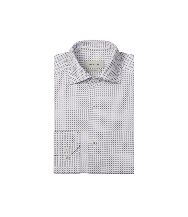 OoohCotton Devon Geometric Shirt - White