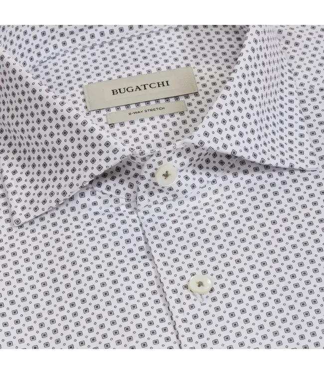 OoohCotton Devon Geometric Shirt - White