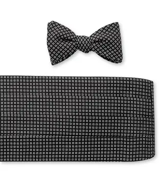 R. Hanauer Black Fitzhugh Cummerbund Set