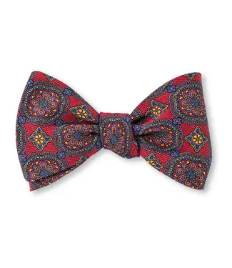 R. Hanauer Cardinal Caldwell Medallions Bow Tie