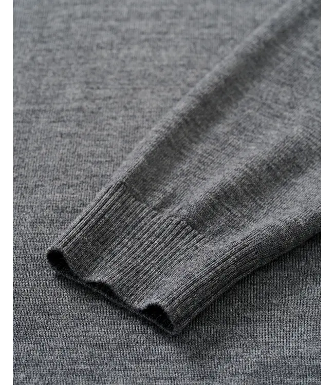 Johnnie-O Raynor Merino Wool Quarter-Zip Sweater - Shadow