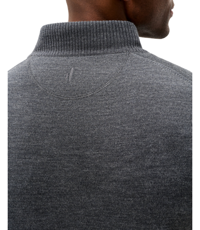 Johnnie-O Raynor Merino Wool Quarter-Zip Sweater - Shadow