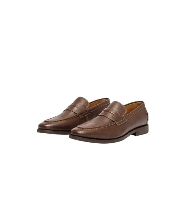 Johnnie-O J-Flex Leather Penny Loafer - Chocolate