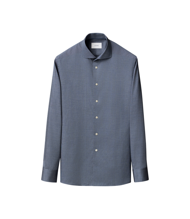Solid Signature Oxford Shirt - Navy Blue, Slim