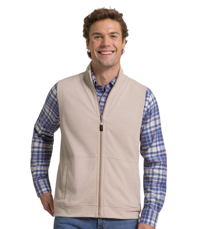 Heather Reversible Vest - Sandstone Khaki