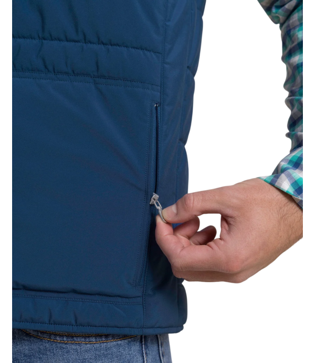 Marsh Creek Cove Quilted Vest - Nautical Blue