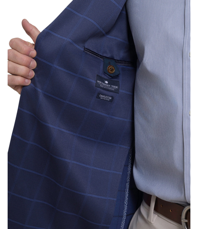 Charleston Windowpane Blazer - Nautical Blue