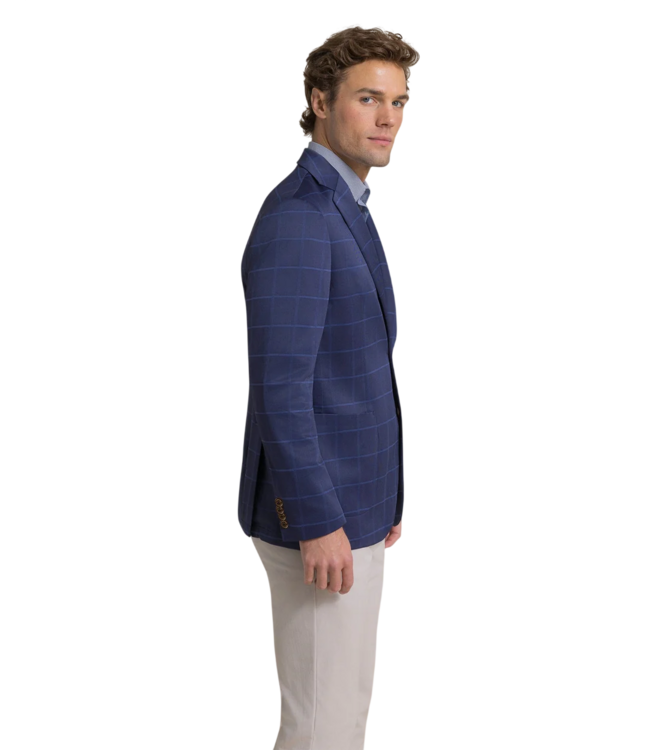 Charleston Windowpane Blazer - Nautical Blue