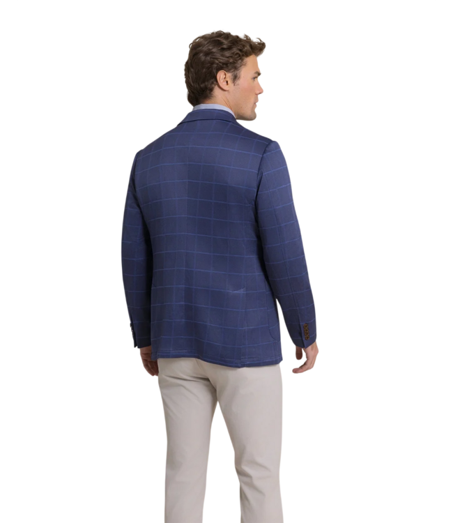 Charleston Windowpane Blazer - Nautical Blue