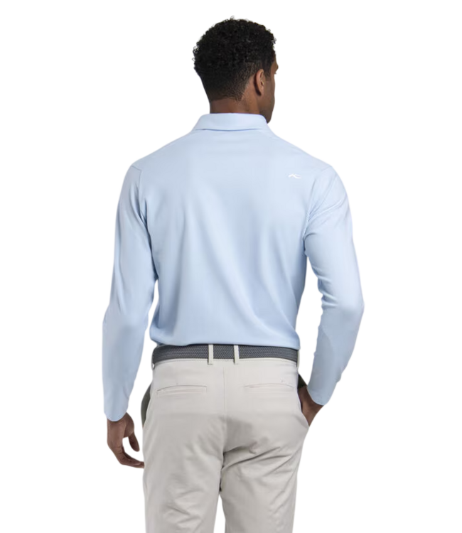 Scot Warm Long Sleeve Polo - Vapor Blue