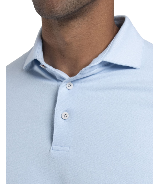 Scot Warm Long Sleeve Polo - Vapor Blue