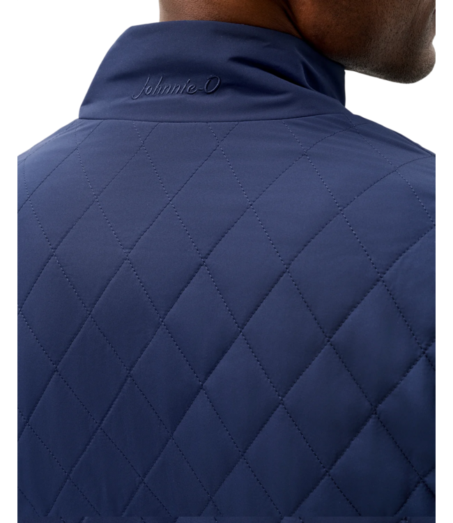 Juno Quilted Snap Jacket - Navy