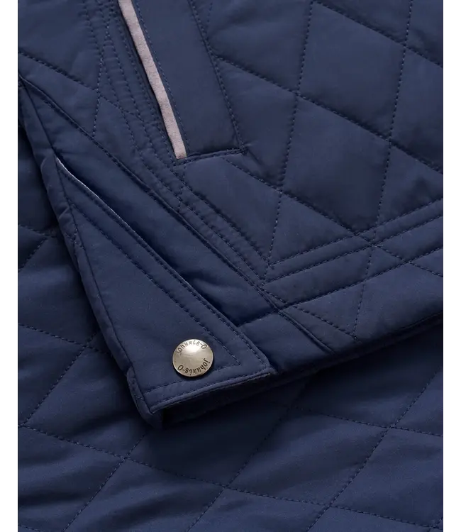 Juno Quilted Snap Jacket - Navy