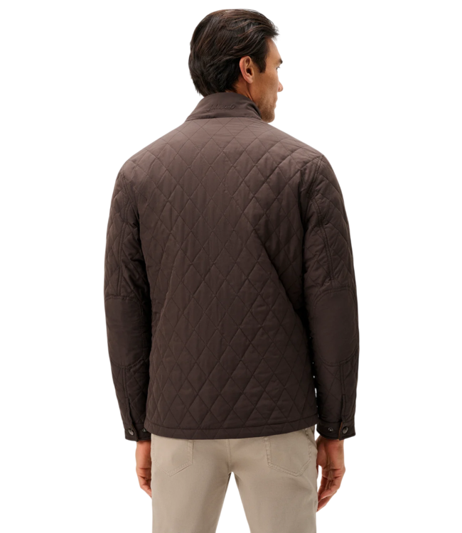 Juno Quilted Snap Jacket - Cocoa Brown