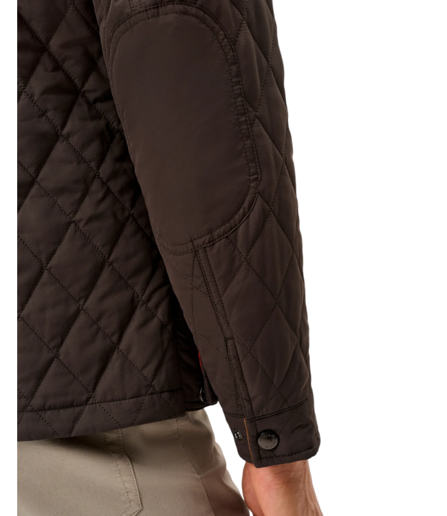 Juno Quilted Snap Jacket - Cocoa Brown