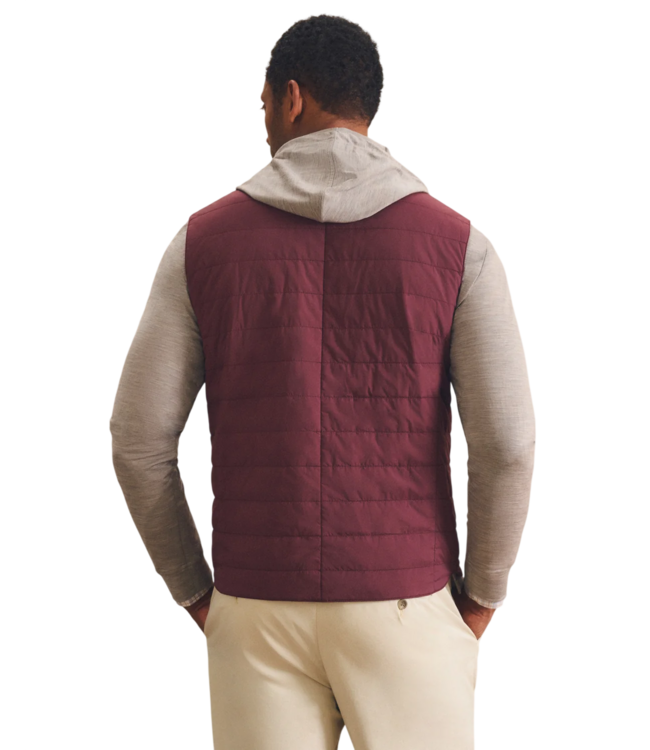 Bauer Snap Front Quilted Vest - Grape