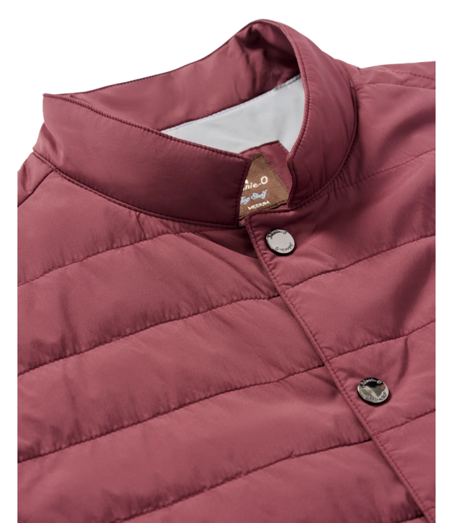Bauer Snap Front Quilted Vest - Grape
