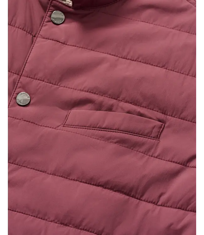 Bauer Snap Front Quilted Vest - Grape