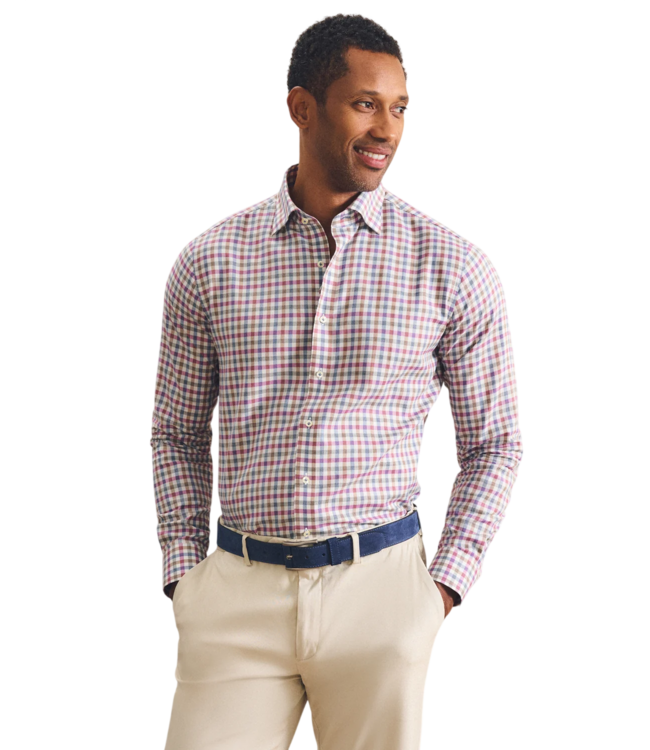 Top Shelf Merced Cotton Button Down Shirt - Ripple