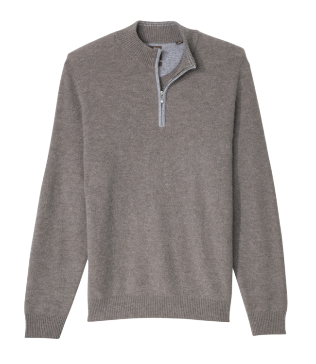 Cashmere Quarter-Zip - Almond