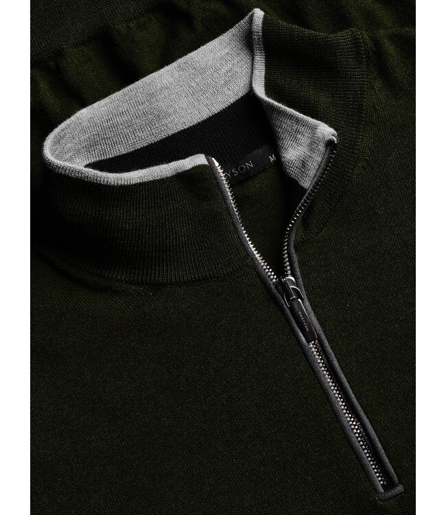 Saratoga Quarter Zip Merino Wool Sweater - Midnight Camp