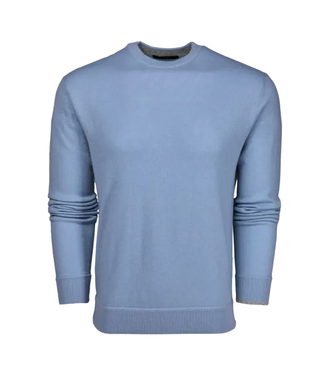 Tomahawk Cashmere Crewneck Sweater - Wolf Blue
