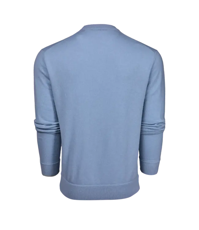 Tomahawk Cashmere Crewneck Sweater - Wolf Blue