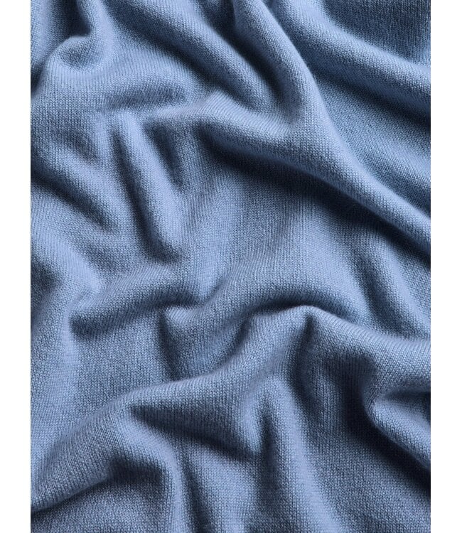 Tomahawk Cashmere Crewneck Sweater - Wolf Blue