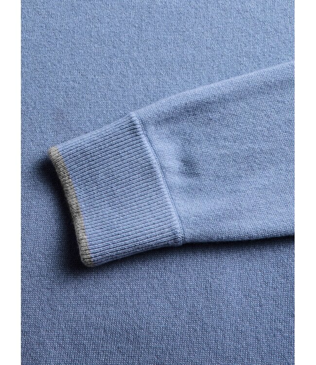 Tomahawk Cashmere Crewneck Sweater - Wolf Blue