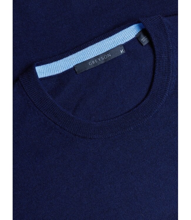 Tomahawk Cashmere Crewneck Sweater - Maltese Blue