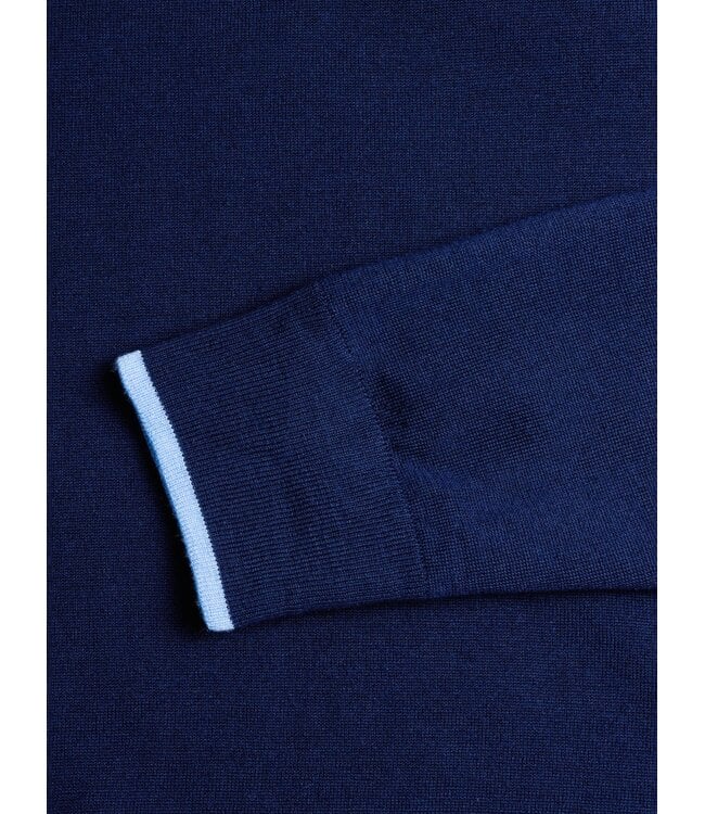 Tomahawk Cashmere Crewneck Sweater - Maltese Blue