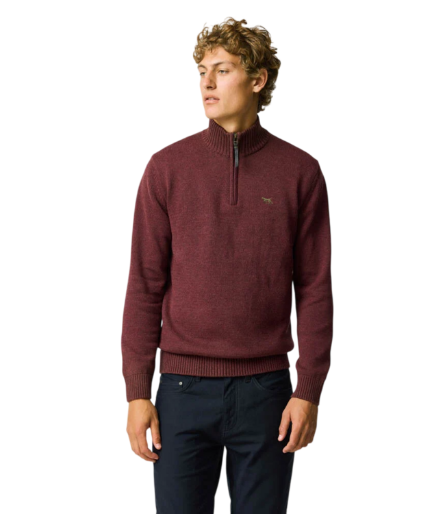 Merrick Bay Knit Quarter-Zip - Flame