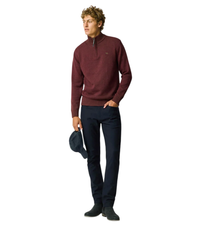 Merrick Bay Knit Quarter-Zip - Flame
