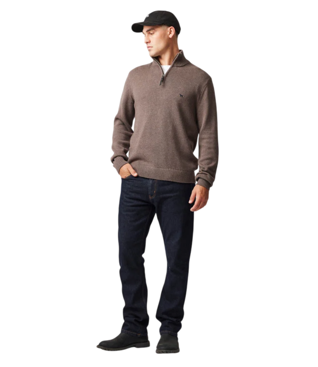 Merrick Bay Knit Quarter-Zip - Nutmeg