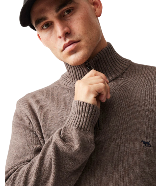 Merrick Bay Knit Quarter-Zip - Nutmeg