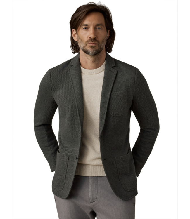 Faherty Men's Inlet Knit Blazer - Olive Charcoal Melange