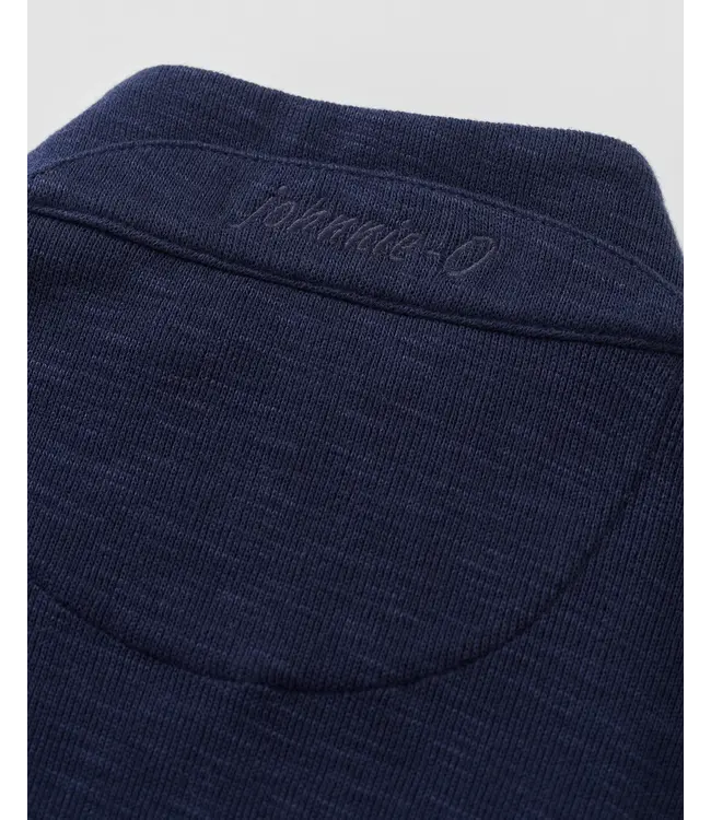 Johnnie-O Flame Stitch Zip Pullover - Navy