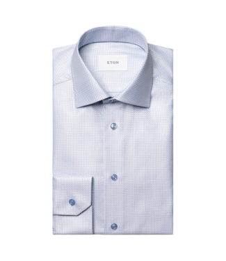 Eton Micro Check King Twill - Contemporary Fit