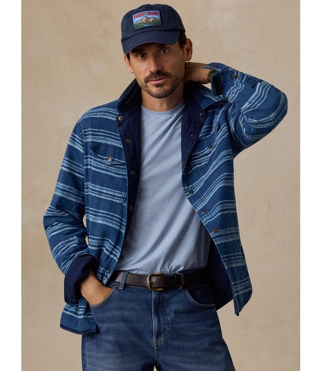 Faherty Reversible Bondi Jacket - Shoreview Indigo Wash
