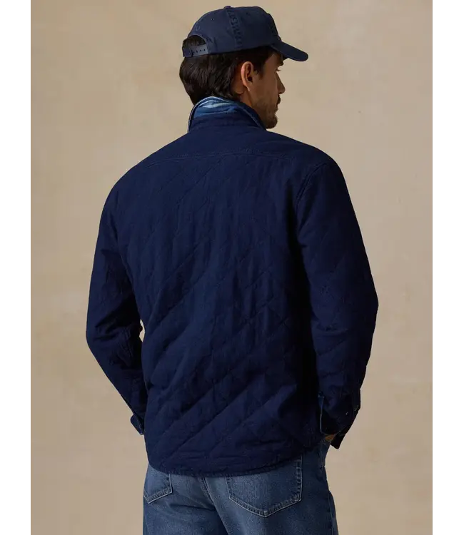 Faherty Reversible Bondi Jacket - Shoreview Indigo Wash
