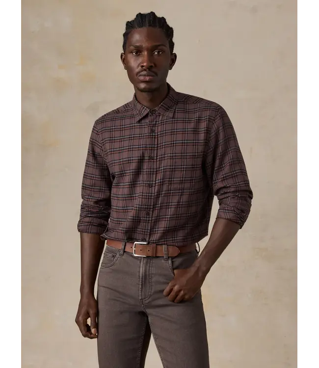 Faherty Timberline Brushed Twill Shirt - Smoky Hills Plaid