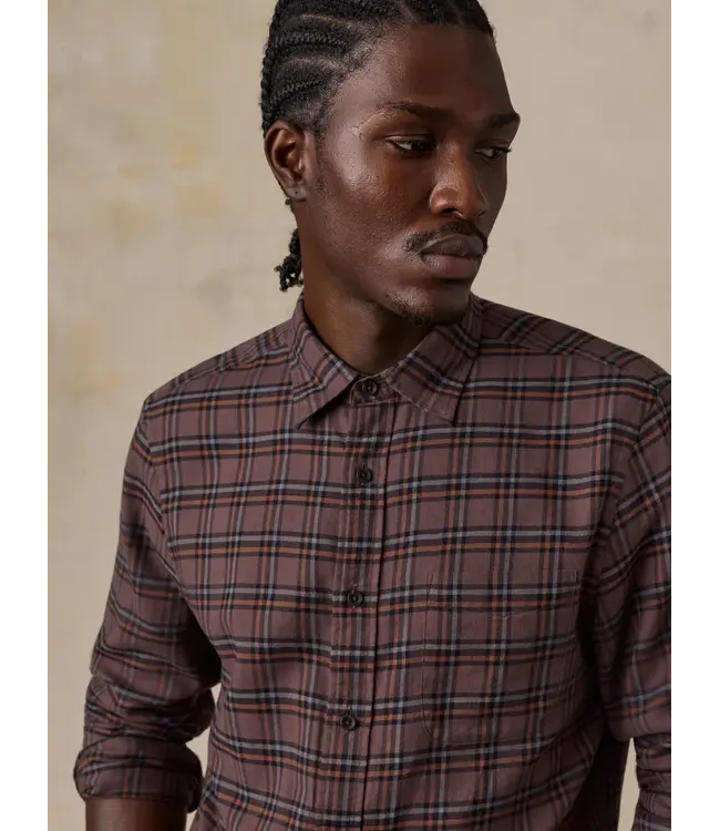 Faherty Timberline Brushed Twill Shirt - Smoky Hills Plaid