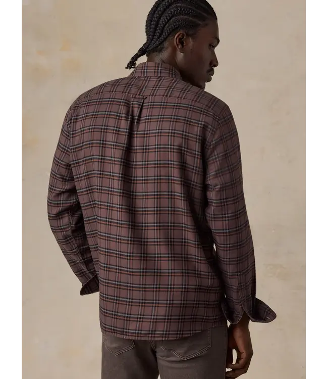 Faherty Timberline Brushed Twill Shirt - Smoky Hills Plaid