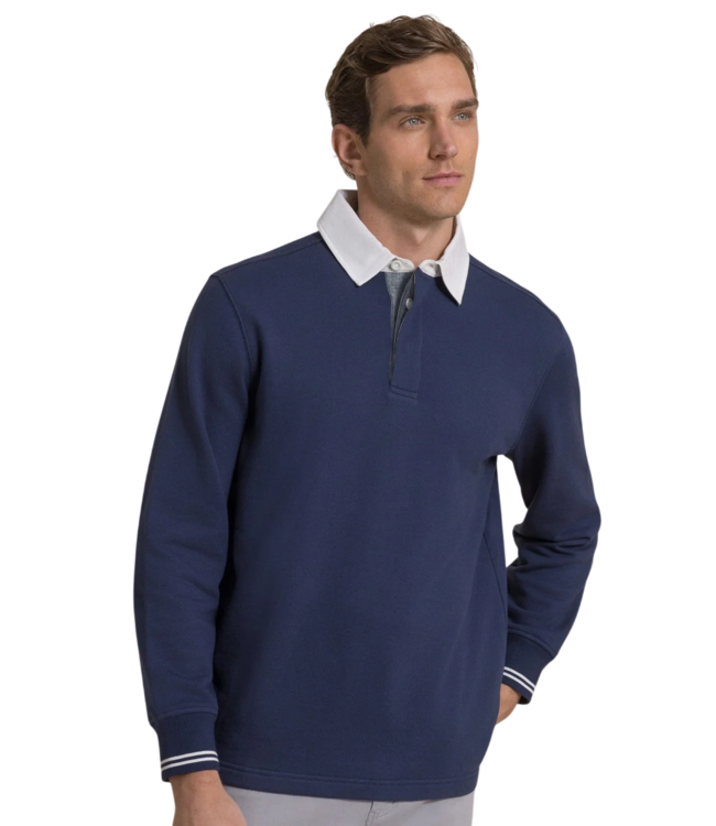 Southern Tide Men's Rugby Sweatshirt - Dress Blue