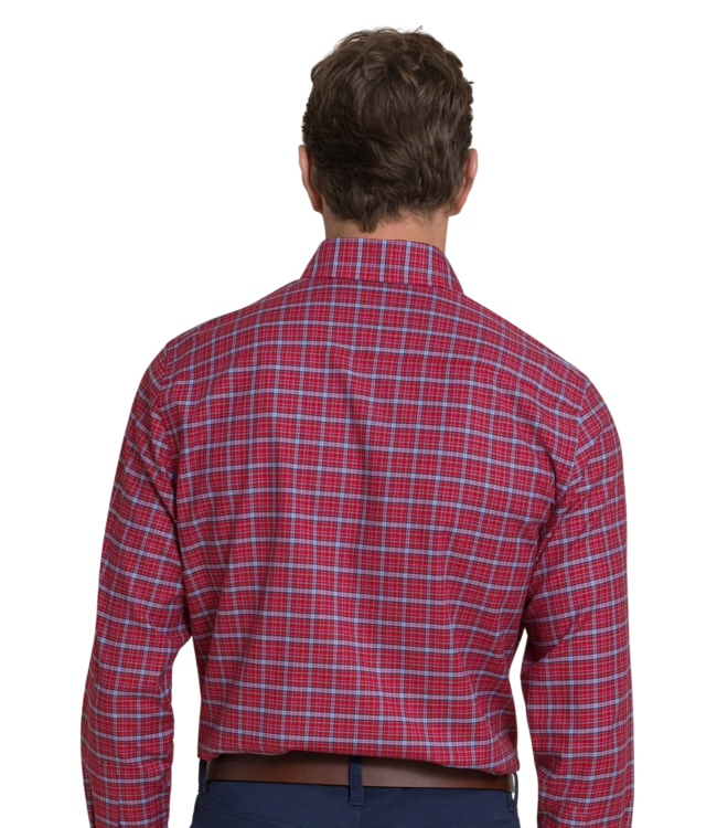 Southern Tide Men's Chimney Creek Skipjack Sport Shirt - Salsa Red