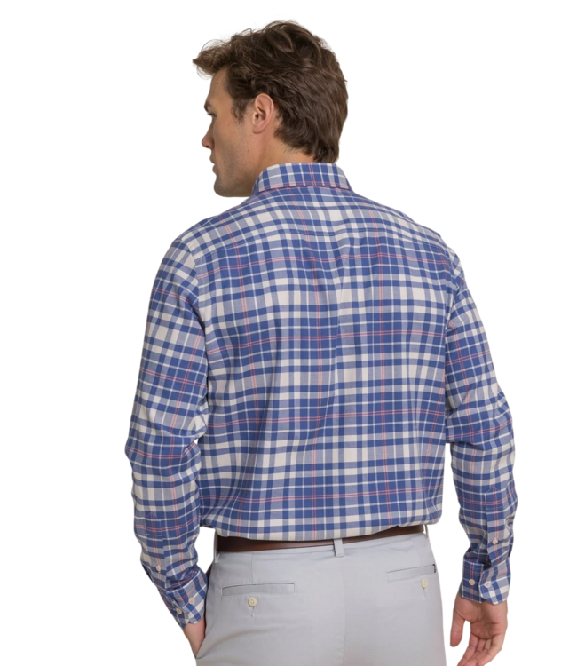 Sandy Shores Heather Skipjack Sport Shirt - Nautical Blue