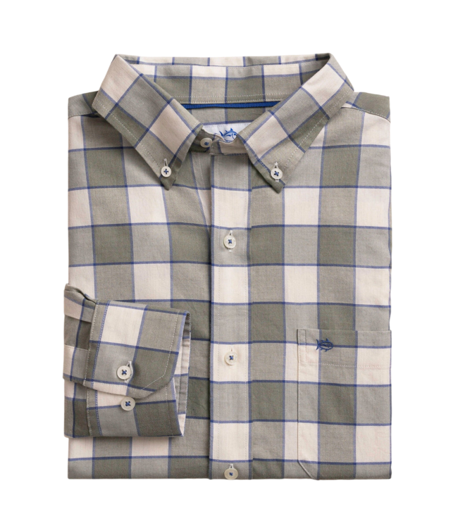 Southern Tide Men's Skipjack Sunny Cove Sport Shirt - Cedar Green