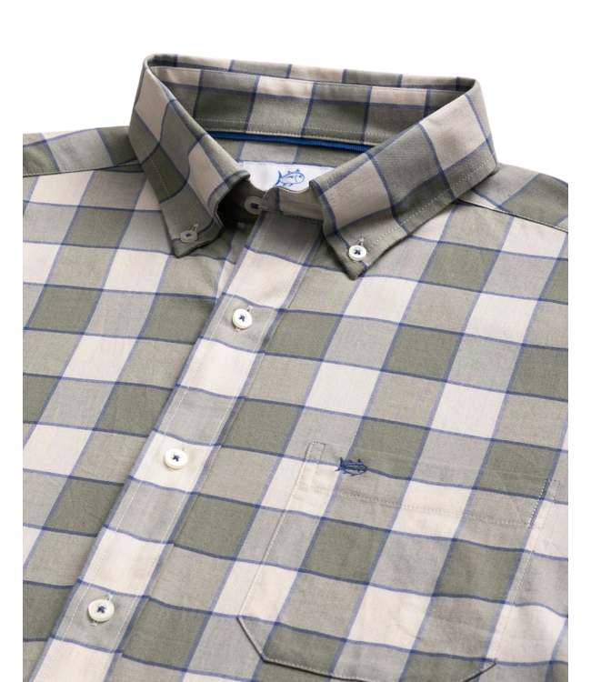 Southern Tide Men's Skipjack Sunny Cove Sport Shirt - Cedar Green