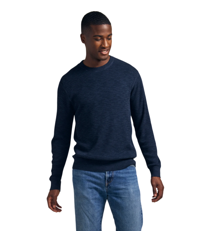 Conor Men's Crew Neck Sweater - Navy | Velvet by Graham and Spencer